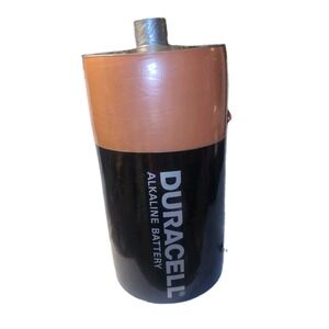 Huge D-cell Duracell Inflatable Retail Display Battery Advertisement 32"x14.5"
